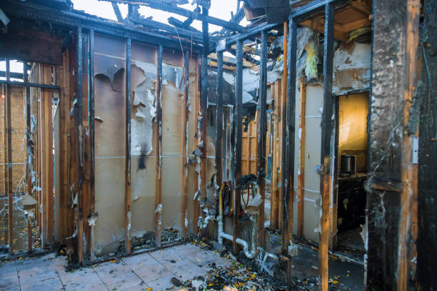 Professional Emergency Fire Damage Restoration technician working in Big Lake, MN